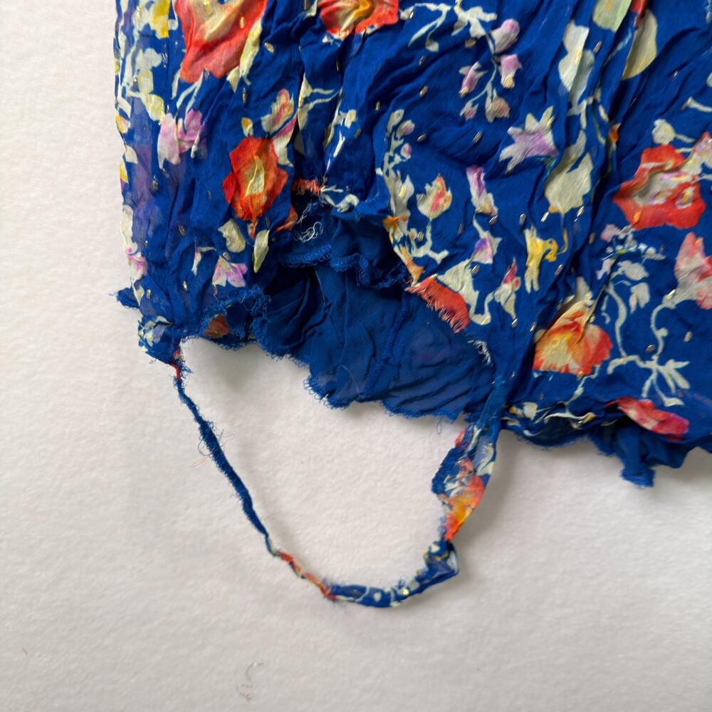 Rixo Charlotte Maxi Dress Blue Floral Size S - Picture 9 of 11